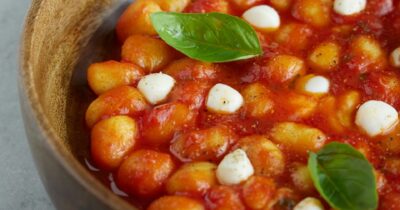 Recipe: Tomato & Mozzarella Gnocchi Bake